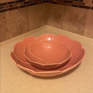 Rare Whitney Smith pottery serving bowl and serving dish.